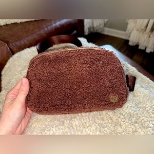 Lululemon Brown Sherpa Crossbody Bag
